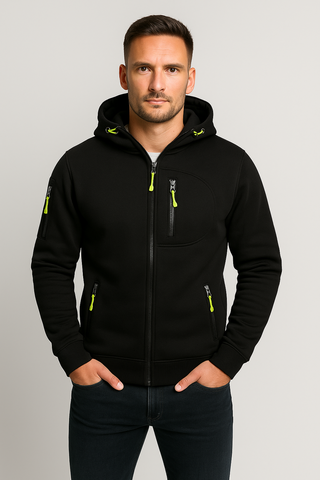 Herren Kapuzenjacke – Zip-Hoodie, Atmungsaktiv & Vielseitig