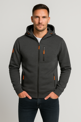 Herren Kapuzenjacke – Zip-Hoodie, Atmungsaktiv & Vielseitig