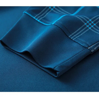 Herren-Langarm-Poloshirt – Karodesign, Elegant & Atmungsaktiv