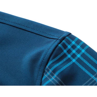 Herren-Langarm-Poloshirt – Karodesign, Elegant & Atmungsaktiv