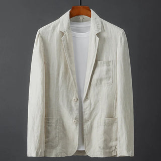 Herren-Leinenjacke – Maßgeschneiderte Mischung, Elegant & Bequem