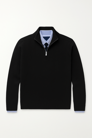 Herrenpullover – Halb-Reißverschluss, Hochwertiges Material, Modern & Bequem