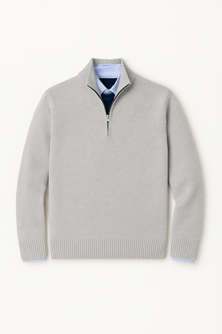 Herrenpullover – Halb-Reißverschluss, Hochwertiges Material, Modern & Bequem