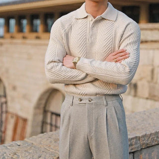 Herren Strickpolo – Klassisch, Warm & Vielseitig