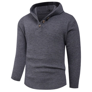 Stylish and comfortable men's pullover featuring a high collar, made from soft, breathable fabric, perfect for both casual and semi-formal occasions. 0