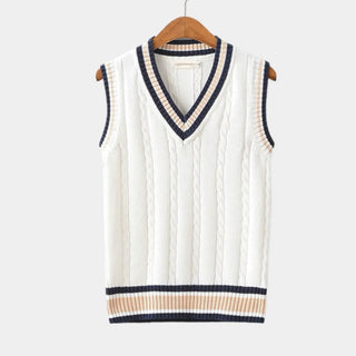 Herren-Strickweste – V-Ausschnitt, sportlich und modern
