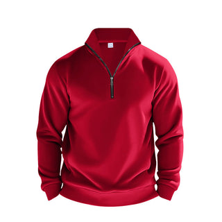 This men's pullover features a half-zip design, made from breathable fabric for comfort. Its casual style makes it perfect for everyday wear, blending functionality 2