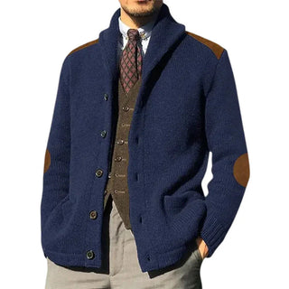 Herren Cardigan – Strick mit Sjaalkragen, Elegant & Bequem