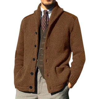 Herren Cardigan – Strick mit Sjaalkragen, Elegant & Bequem