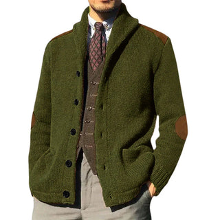 Herren Cardigan – Strick mit Sjaalkragen, Elegant & Bequem