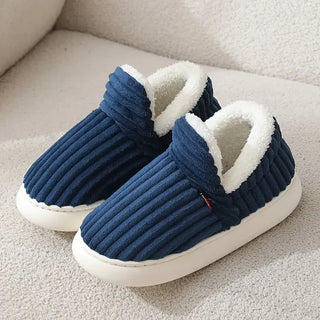 Herren Hausschuhe – Sherpa-Fleece, Warm & Rutschfest