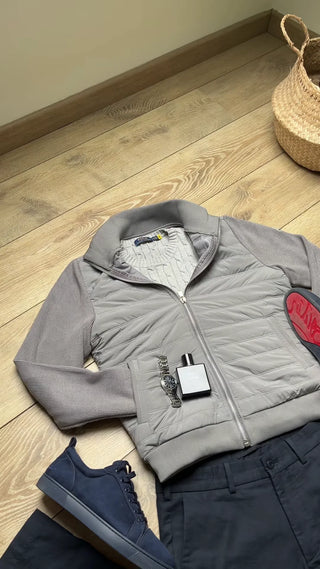 Herren Jacke – Strukturstoff, Modern & Vielseitig