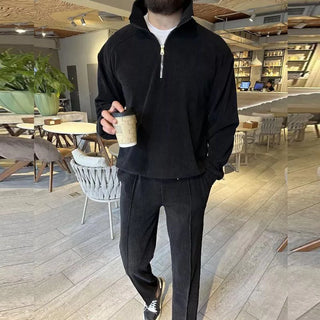 Herren Lounge-Set – Hochwertiger Pullover mit Reißverschluss, Bequem & Relaxed