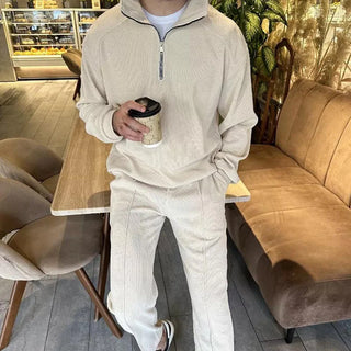 Herren Lounge-Set – Hochwertiger Pullover mit Reißverschluss, Bequem & Relaxed