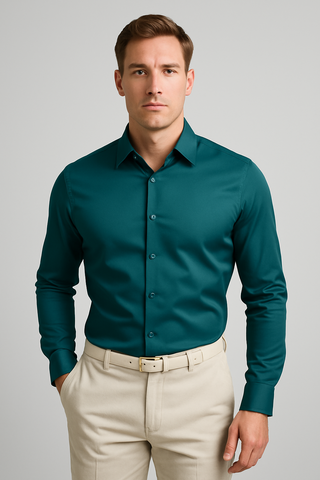 Herrenhemd – Leinenstil im Casual Look, leicht & modern