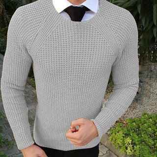 Herren Pullover – Feinstrick mit Strukturmuster, Elegant & Vielseitig