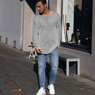 Herren Pullover – Langstrick Design, Strukturiert & Lässig