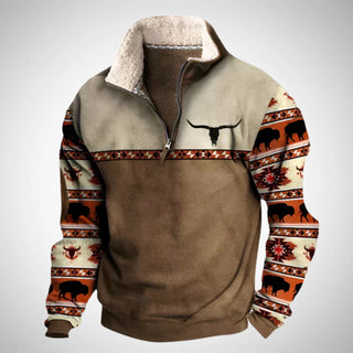 Herren Pullover – Zip-Design, Bequem & Vielseitig