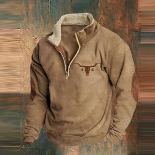 Herren Pullover – Zip-Design, Bequem & Vielseitig