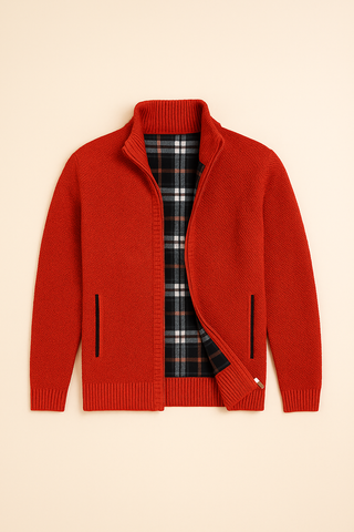 Herrenpullover – Zipper Style, Italienisches Design, Elegant & Komfortabel