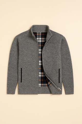 Herrenpullover – Zipper Style, Italienisches Design, Elegant & Komfortabel