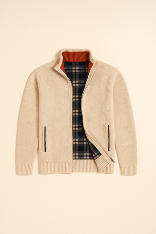 Herrenpullover – Zipper Style, Italienisches Design, Elegant & Komfortabel