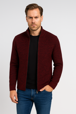 Herrenpullover – Zipper Style, Italienisches Design, Elegant & Komfortabel
