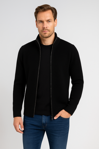 Herrenpullover – Zipper Style, Italienisches Design, Elegant & Komfortabel