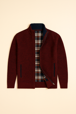 Herrenpullover – Zipper Style, Italienisches Design, Elegant & Komfortabel
