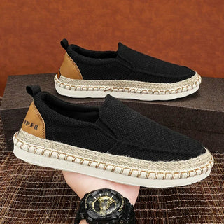 Herren Slipper – Gewebter Freizeit-Slip-On, Leicht & Komfortabel