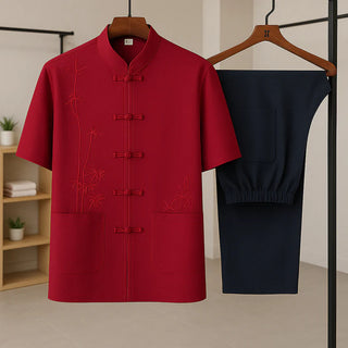 Herren Set – Seidenmischgewebe, Elegant & Atmungsaktiv