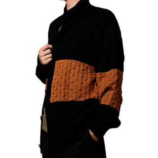 Herren Strickjacke – Zweifarbiges Design, Modern & Bequem