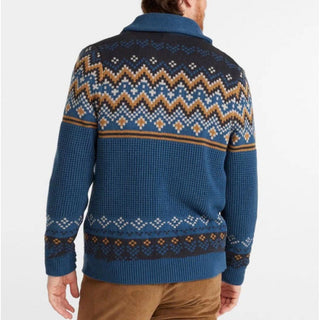 Herren Strickjacke – Norweger-Muster, Warm & Stilvoll für Herbst/Winter