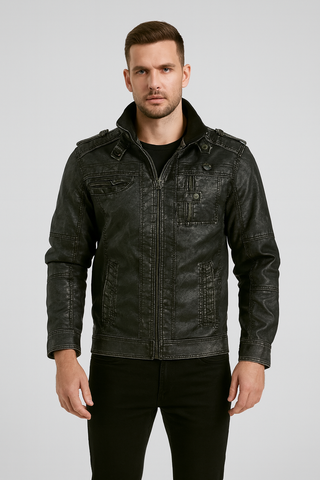 Herren Lederjacke – Vintage Look, Robust & Zeitlos