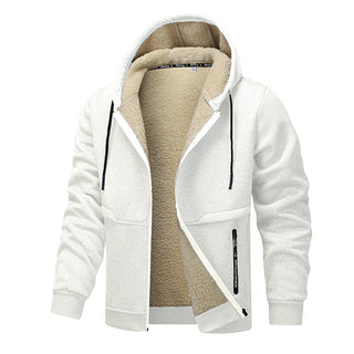 This men's fleece jacket features high thermal insulation, offering both comfort and style, crafted from soft, durable fleece material for warmth during colder weather. 6