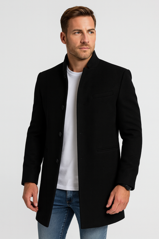Herren Mantel – Stilvolle Wolle, klassisch und vielseitig