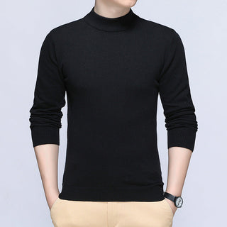 A stylish men's pullover featuring a classic roll neck design, crafted from soft, comfortable fabric, ideal for both casual and elegant occasions. 9