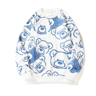This men's sweatshirt features a creative animal design, crafted from soft, comfortable fabric, showcasing a casual style perfect for everyday wear. 1