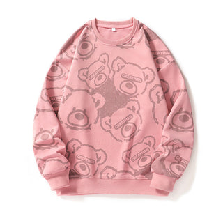 A men's casual sweatshirt featuring a creative animal design, made from soft, comfortable fabric, perfect for relaxed outings or lounging at home. 2