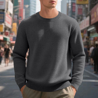 Herren Sweatshirt – Strukturiertes Design, Bequem & Lässig 4