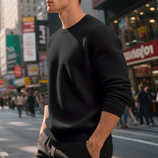 Herren Sweatshirt – Strukturiertes Design, Bequem & Lässig 8