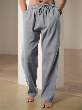 A pair of men's chino pants featuring a relaxed fit, made from breathable fabric, and designed with an elegant style suitable for casual or semi-formal occasions 5