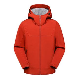 This men's multifunctional jacket is water-repellent and breathable, designed for outdoor activities. It features a sleek, modern style with practical pockets and adjustable 1