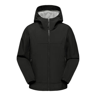 This men's jacket is multifunctional, water-resistant, and breathable, designed for outdoor activities. It features a modern style with practical pockets and adjustable cuffs, 2
