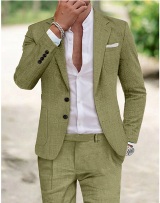 Stylish men's autumn dress made from high-quality fabric, featuring a tailored fit and elegant design, perfect for versatile occasions. 0