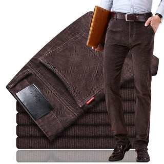 Men's trousers featuring a classic cut, crafted from high-quality fabric for a versatile and elegant look, suitable for both casual and formal occasions. 0