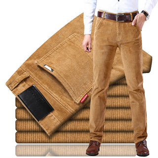 Men's classic-cut trousers made from high-quality fabric, featuring a versatile and elegant design suitable for both formal and casual occasions. 2