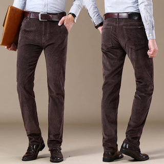 A pair of men's trousers featuring a classic cut, crafted from high-quality fabric for a versatile and elegant look, perfect for both casual and formal occasions. 6