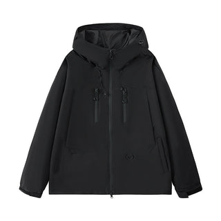 Herrenjacke – Outdoor Style, Wasserabweisend, Verstellbare Kapuze &amp; Praktische Taschen 0