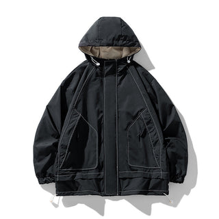 Herrenjacke – Winddicht mit Verstellbarer Kapuze, Praktisch & Komfortabel 3